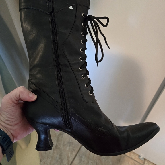 Custom WITCH costume size Large (includes everything) dress, hat, broom, boots - Picture 7 of 9